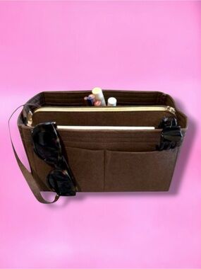 🆕💕Felt Tote / Purse / Handbag Organizer Insert Compatible with SPEEDY 30 • BROWN